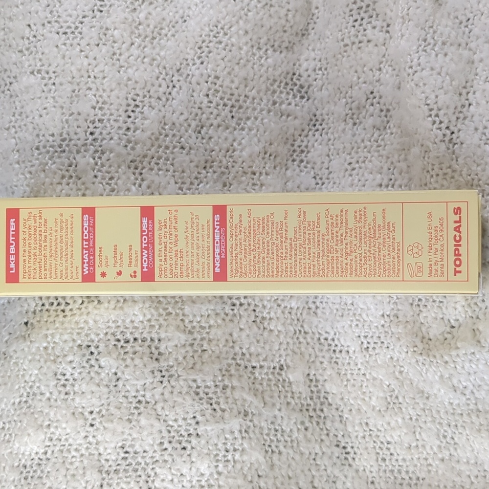 TOPICALS Like Butter Hydrating Mask, 50mL/1.7fl oz - Picture 10 of 13